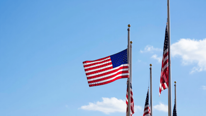 Why US flags are flying at half-staff on Friday, and the proper way to lower yours