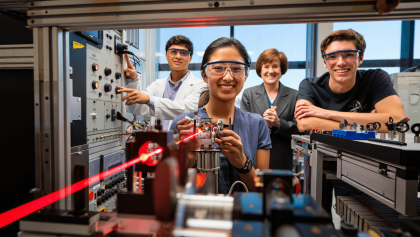 Cal Poly’s first-ever laser beam was built by physics students