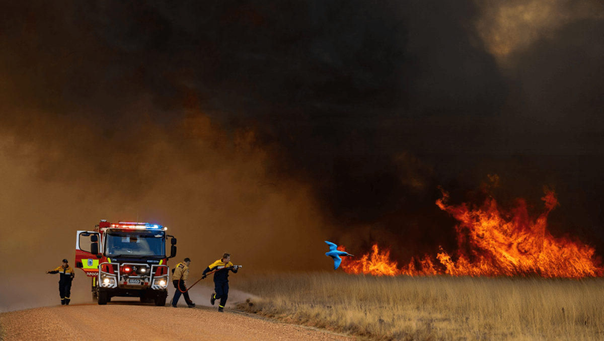 Lightning strikes cause fire near Kingfisher