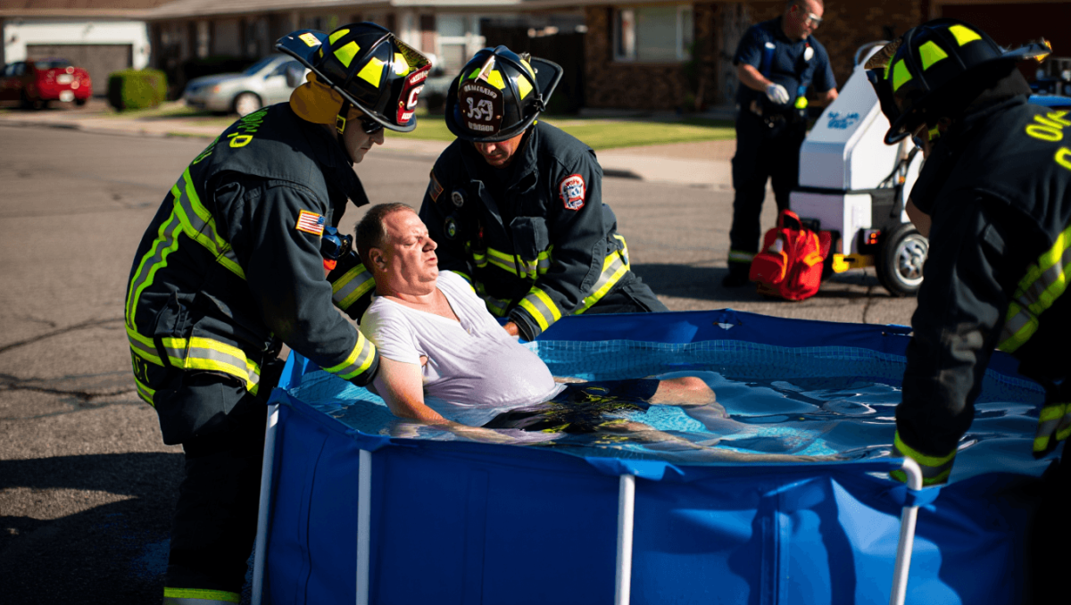 OKCFD transport crews first to use cold water immersions during heat emergencies