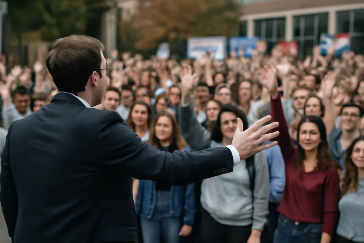 Oliver Ma visits Cal Poly: lieutenant governor hopeful courts students with education-first pitch