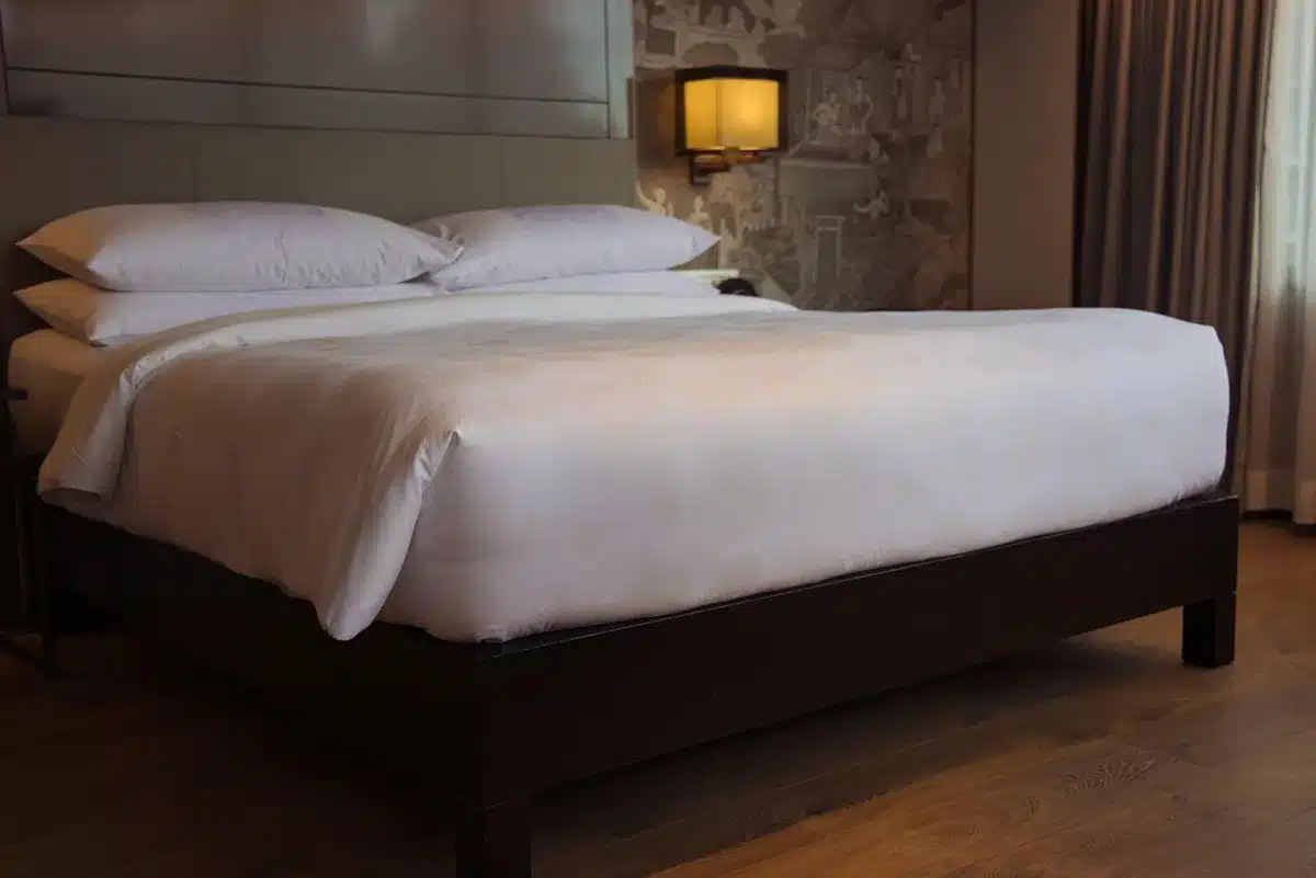 Elegantly furnished multi-bedroom hotel suite with contemporary design and high-end amenities